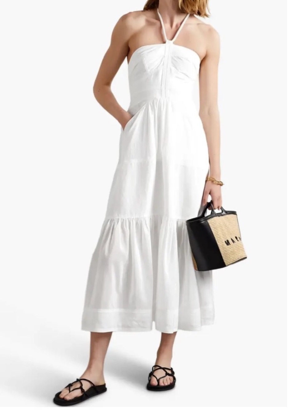 ALC ADELE HALTER MIDI LUNCH DRESS SIZE 4 NWT